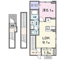 ラ・セーヌ博労の物件間取画像